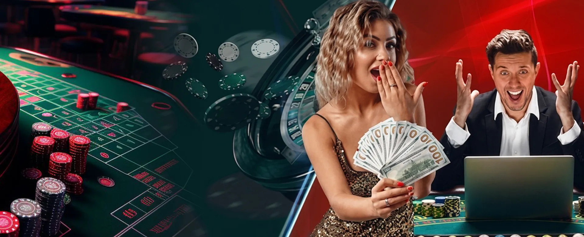 Jiliok Promotions Banner showing various casino games and sports betting elements with golden glow